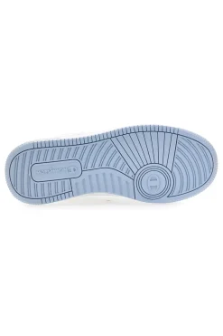 Sneakers bianche stile basket con suola trasparente Champion RD18 Low G GS