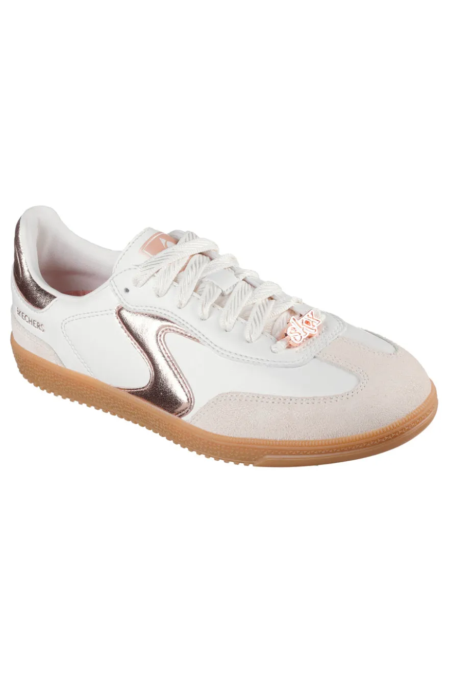 Sneakers bianche stile court con Memory Foam Skechers Hotshot Cool Glow