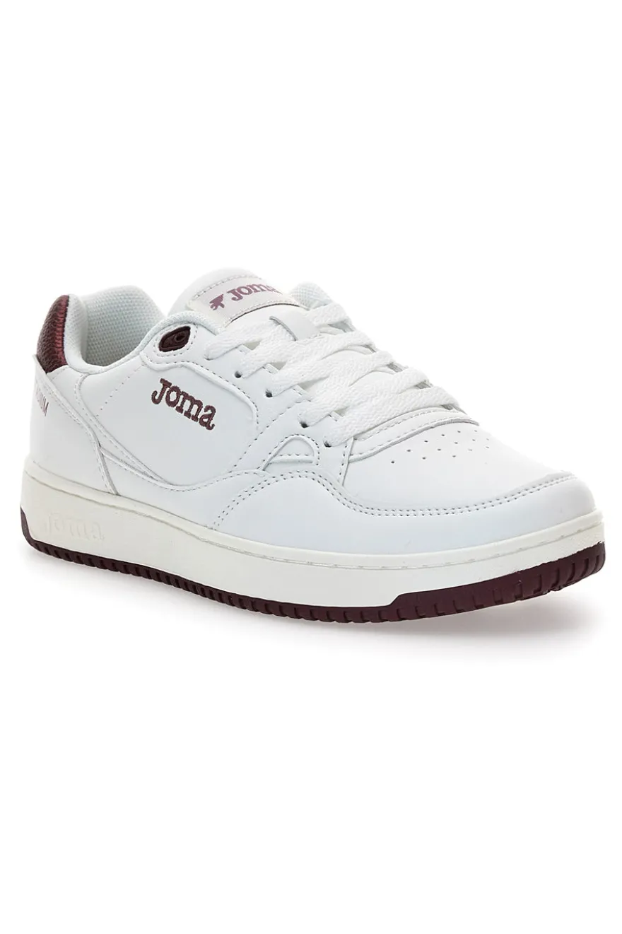 Sneakers bianche stile tennis con dettagli bordeaux Joma CStadium Lady 2520