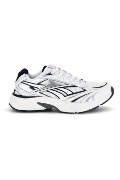 Sneakers bianco con inserti navy e silver Reebok Belwave