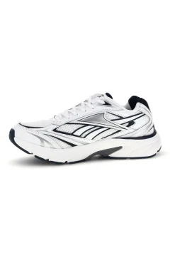 Sneakers bianco con inserti navy e silver Reebok Belwave