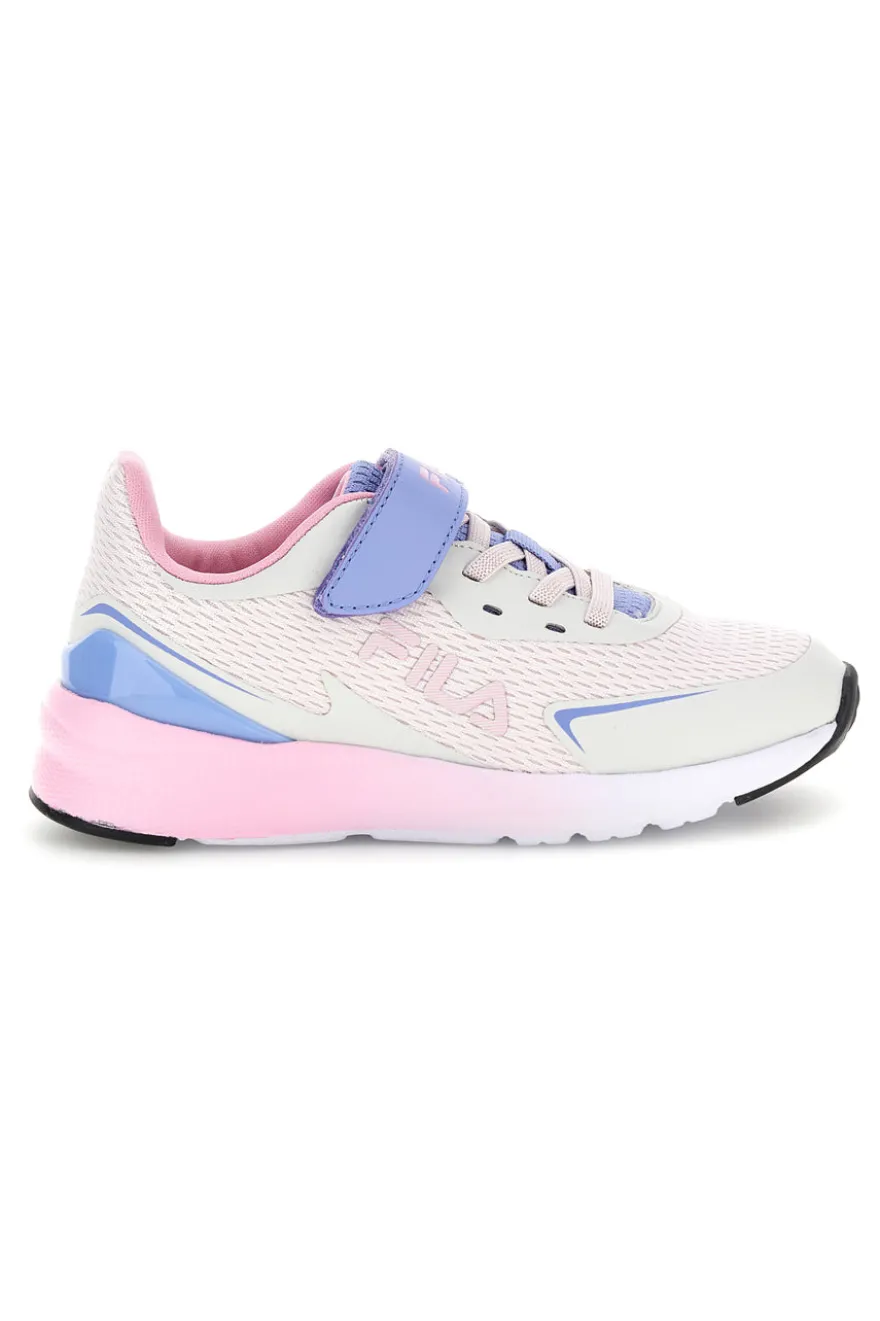 Sneakers bianco con strappi e inserti colorati Fila Crusher V Kids FFK0076