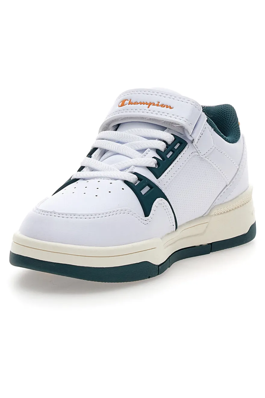 Sneakers bianco dettagli verdi e arancioni Champion Rd18 Heritage Evolve B Ps