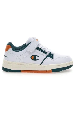 Sneakers bianco dettagli verdi e arancioni Champion Rd18 Heritage Evolve B Ps