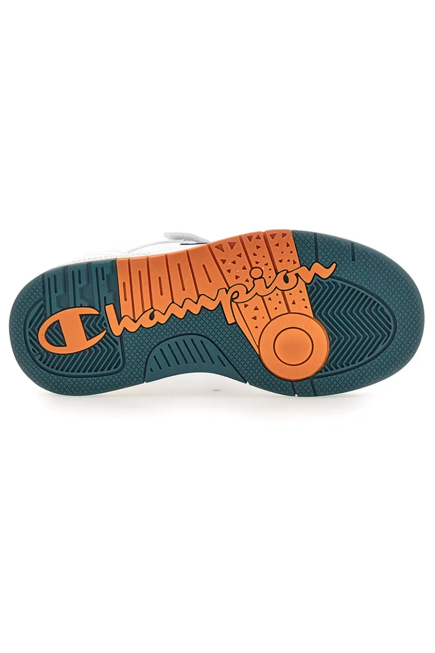 Sneakers bianco dettagli verdi e arancioni Champion Rd18 Heritage Evolve B Ps