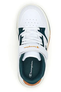 Sneakers bianco dettagli verdi e arancioni Champion Rd18 Heritage Evolve B Ps