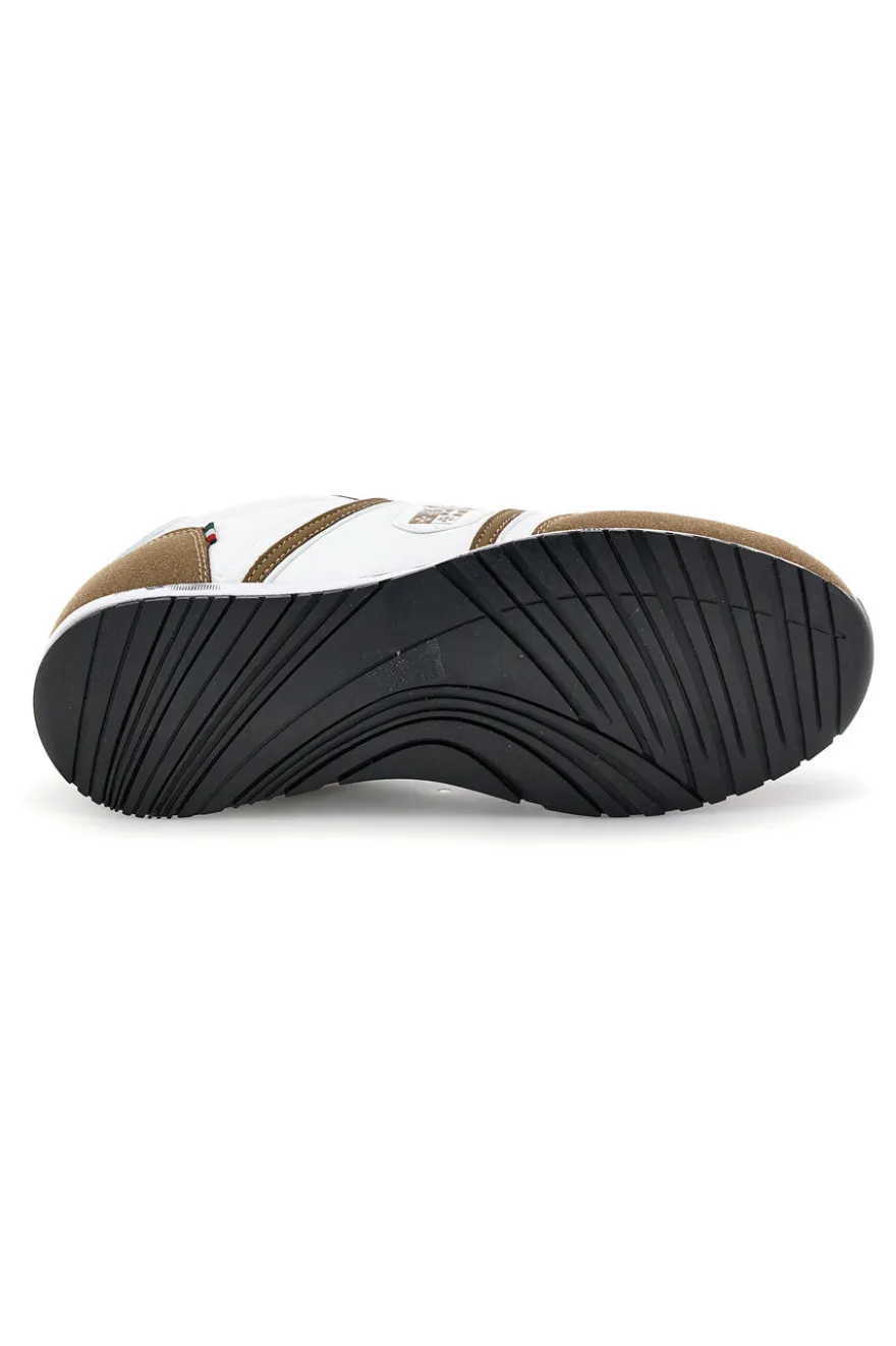 Sneakers bianco e beige con suoletta estraibile Marina militare MM255