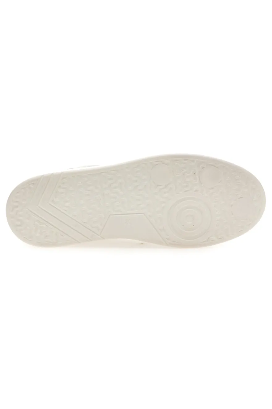 Sneakers Bianco e Beige platform in pelle Pittarello capsule Casey