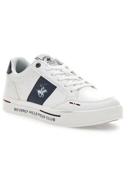 Sneakers Bianco e Blu Beverly hills polo club BHM614100
