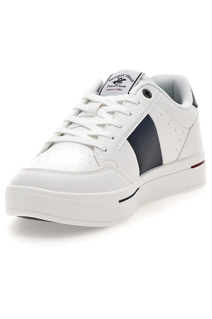 Sneakers Bianco e Blu Beverly hills polo club BHM614100
