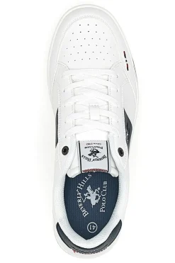 Sneakers Bianco e Blu Beverly hills polo club BHM614100