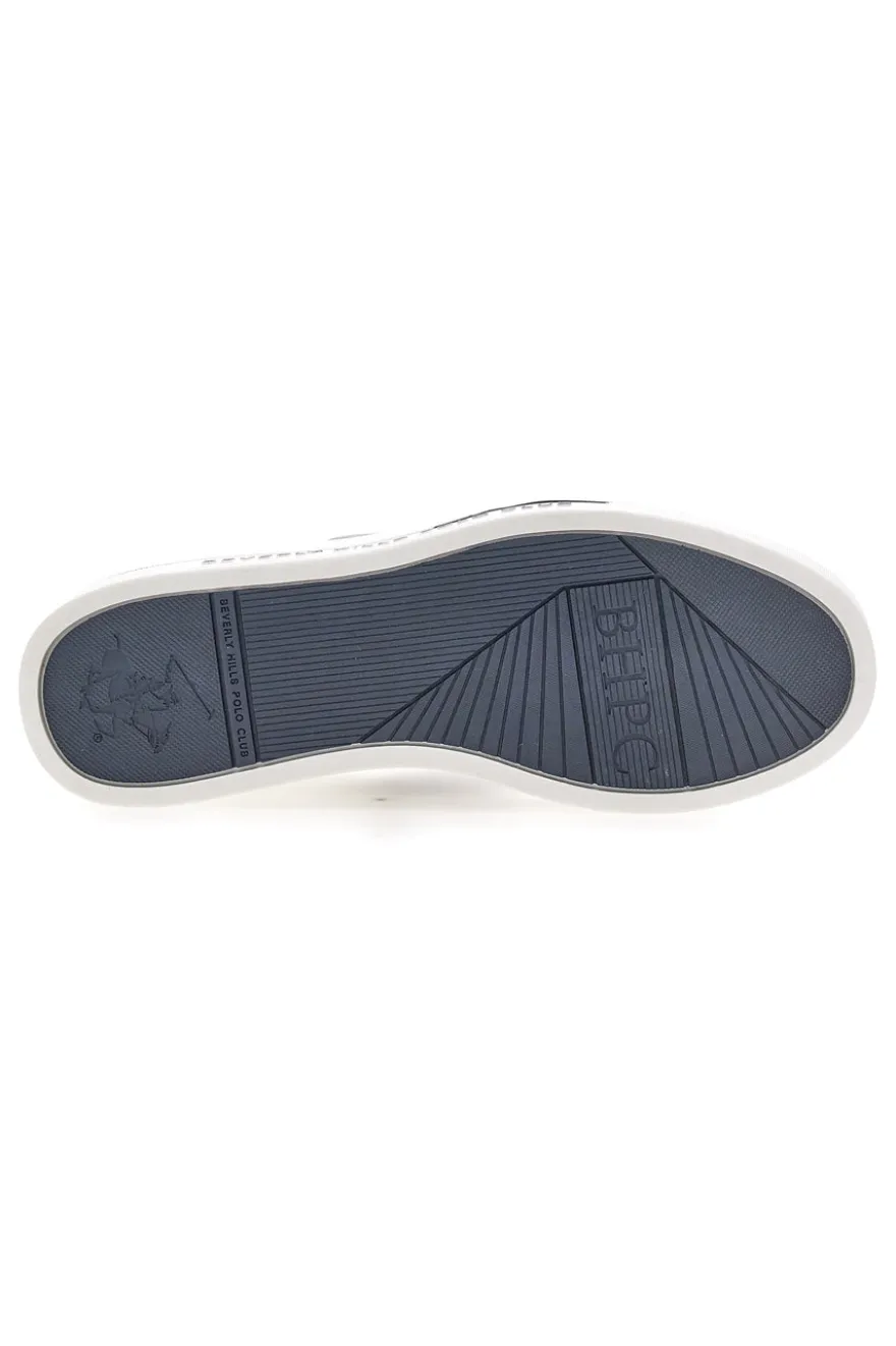 Sneakers Bianco e Blu Beverly hills polo club BHM614100