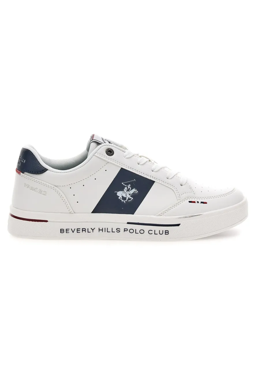 Sneakers Bianco e Blu Beverly hills polo club BHM614100