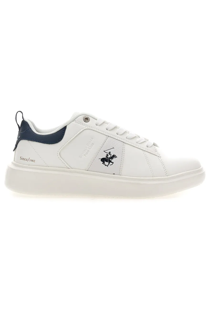 Sneakers Bianco e Blu Beverly hills polo club BHM614400