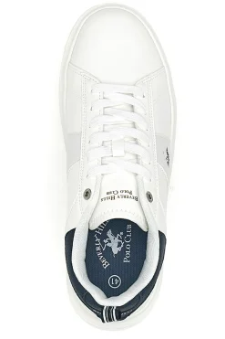 Sneakers Bianco e Blu Beverly hills polo club BHM614400