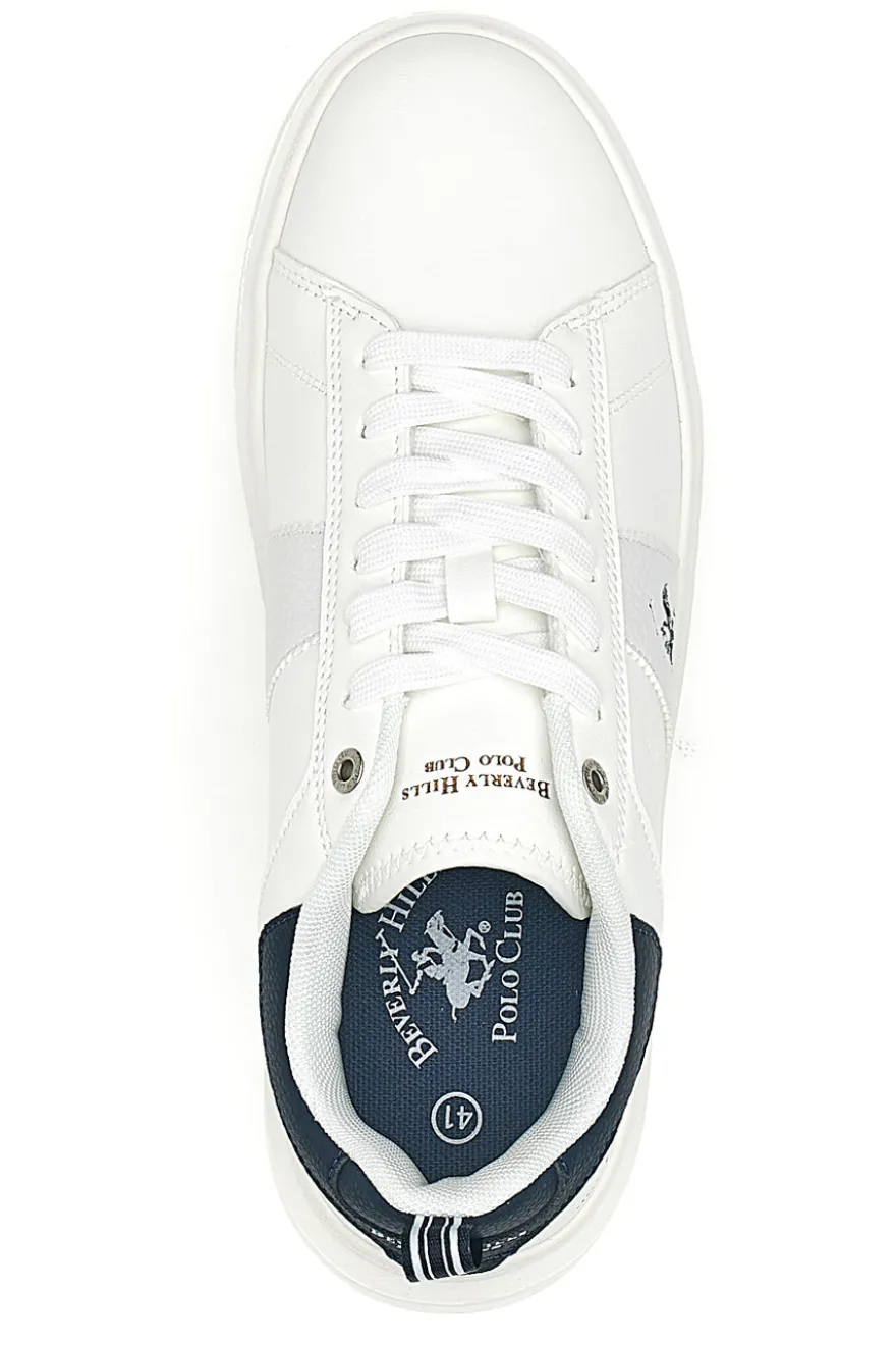 Sneakers Bianco e Blu Beverly hills polo club BHM614400
