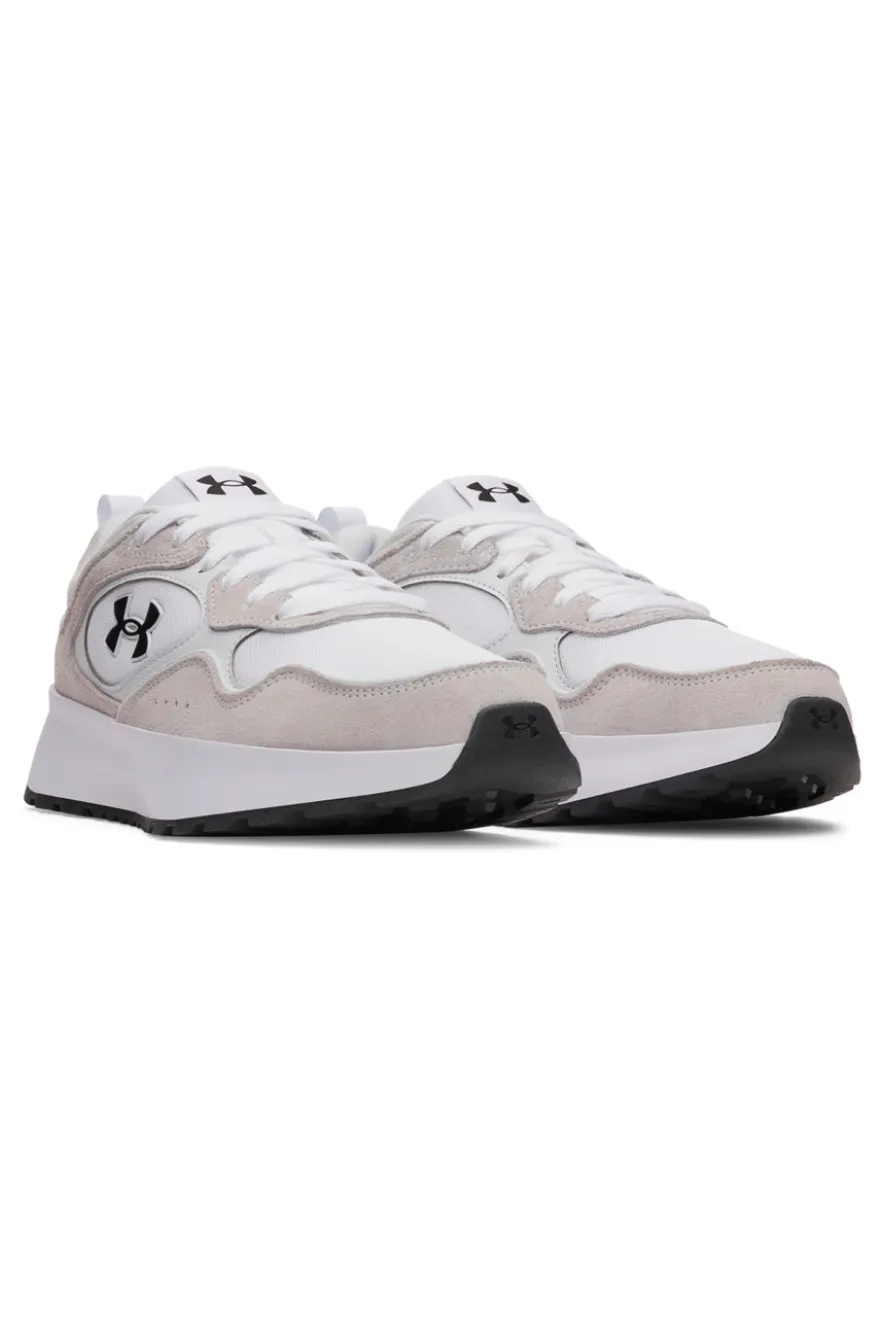 Sneakers bianco e grigio chiaro con dettagli a contrasto Under armour Mirage Sport