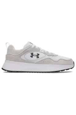 Sneakers bianco e grigio chiaro con logo laterale e suola rialzata Under armour W Mirage Sport