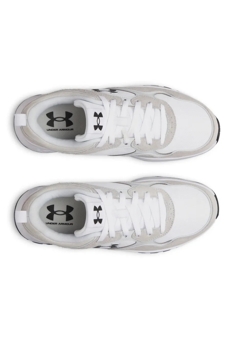 Sneakers bianco e grigio chiaro con logo laterale e suola rialzata Under armour W Mirage Sport