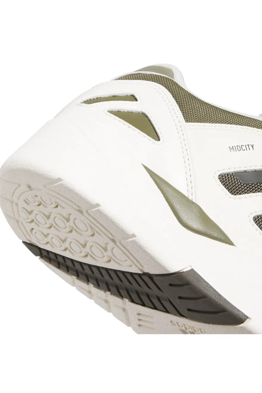 Sneakers bianco e verde Adidas Midcity Low