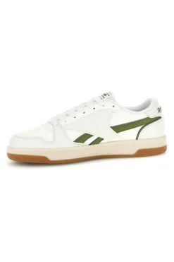 Sneakers bianco e verde rétro con suola in gomma Reebok Match Prime V2