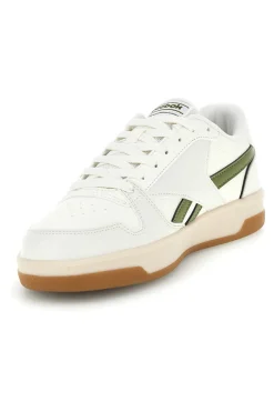 Sneakers bianco e verde rétro con suola in gomma Reebok Match Prime V2