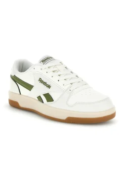 Sneakers bianco e verde rétro con suola in gomma Reebok Match Prime V2