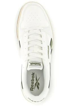 Sneakers bianco e verde rétro con suola in gomma Reebok Match Prime V2