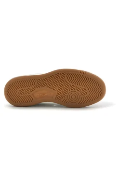 Sneakers bianco in pelle sintetica con dettagli verde acqua Reebok Match Prime V2
