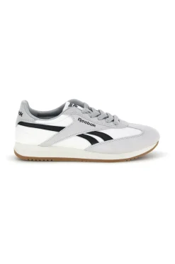 Sneakers bianco in tessuto con inserti grigio chiaro Reebok World 70
