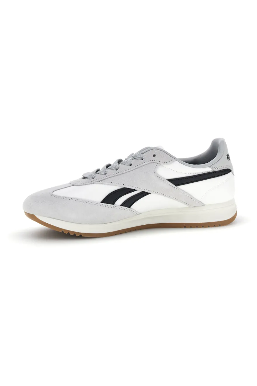 Sneakers bianco in tessuto con inserti grigio chiaro Reebok World 70