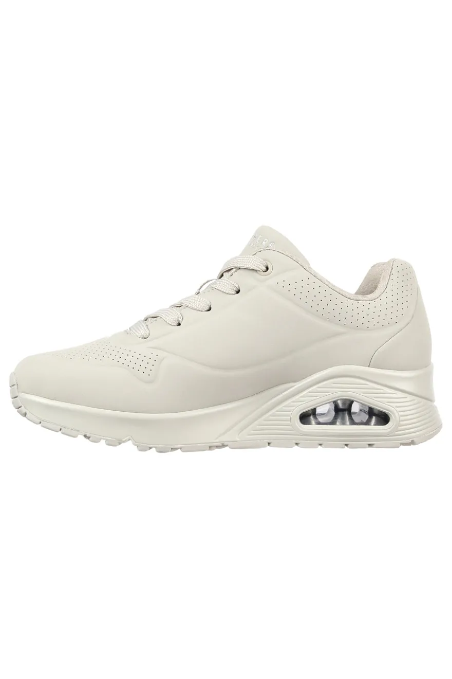 Sneakers Bianco Panna Air-Cooled Skechers Uno-Stand on Air