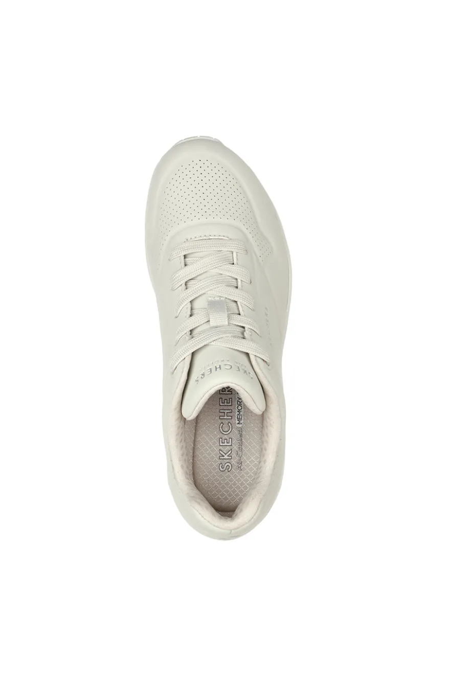 Sneakers Bianco Panna Air-Cooled Skechers Uno-Stand on Air