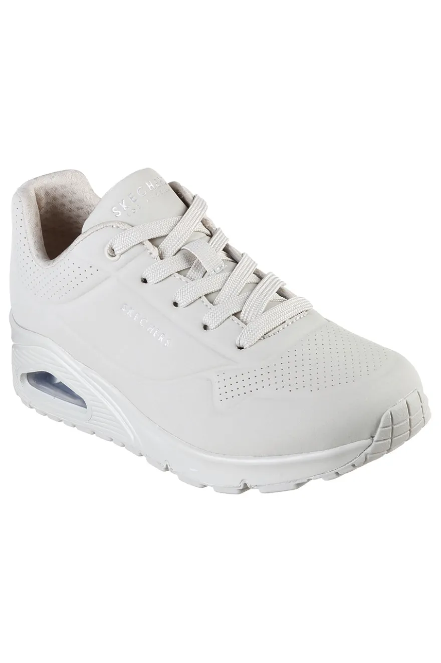 Sneakers Bianco Panna Air-Cooled Skechers Uno-Stand on Air