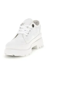 Sneakers bianco platform suoletta estraibile tomaia ricamata Freddy S2617FY7690