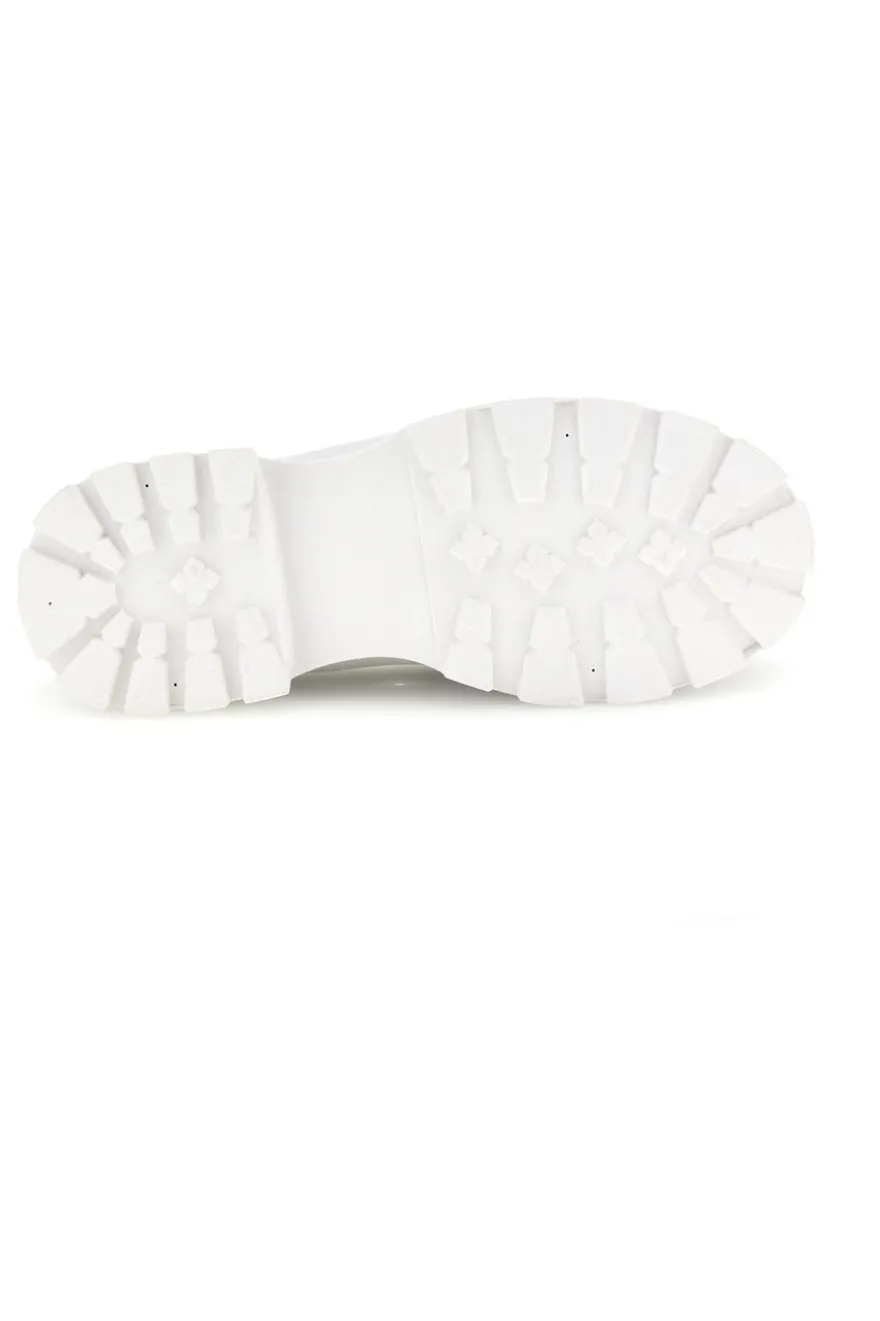 Sneakers bianco platform suoletta estraibile tomaia ricamata Freddy S2617FY7690