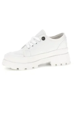Sneakers bianco platform suoletta estraibile tomaia ricamata Freddy S2617FY7690