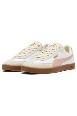 Sneakers bianco rosa in tessuto e pelle Puma Club II Era Cv