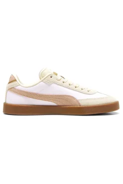 Sneakers bianco rosa in tessuto e pelle Puma Club II Era Cv