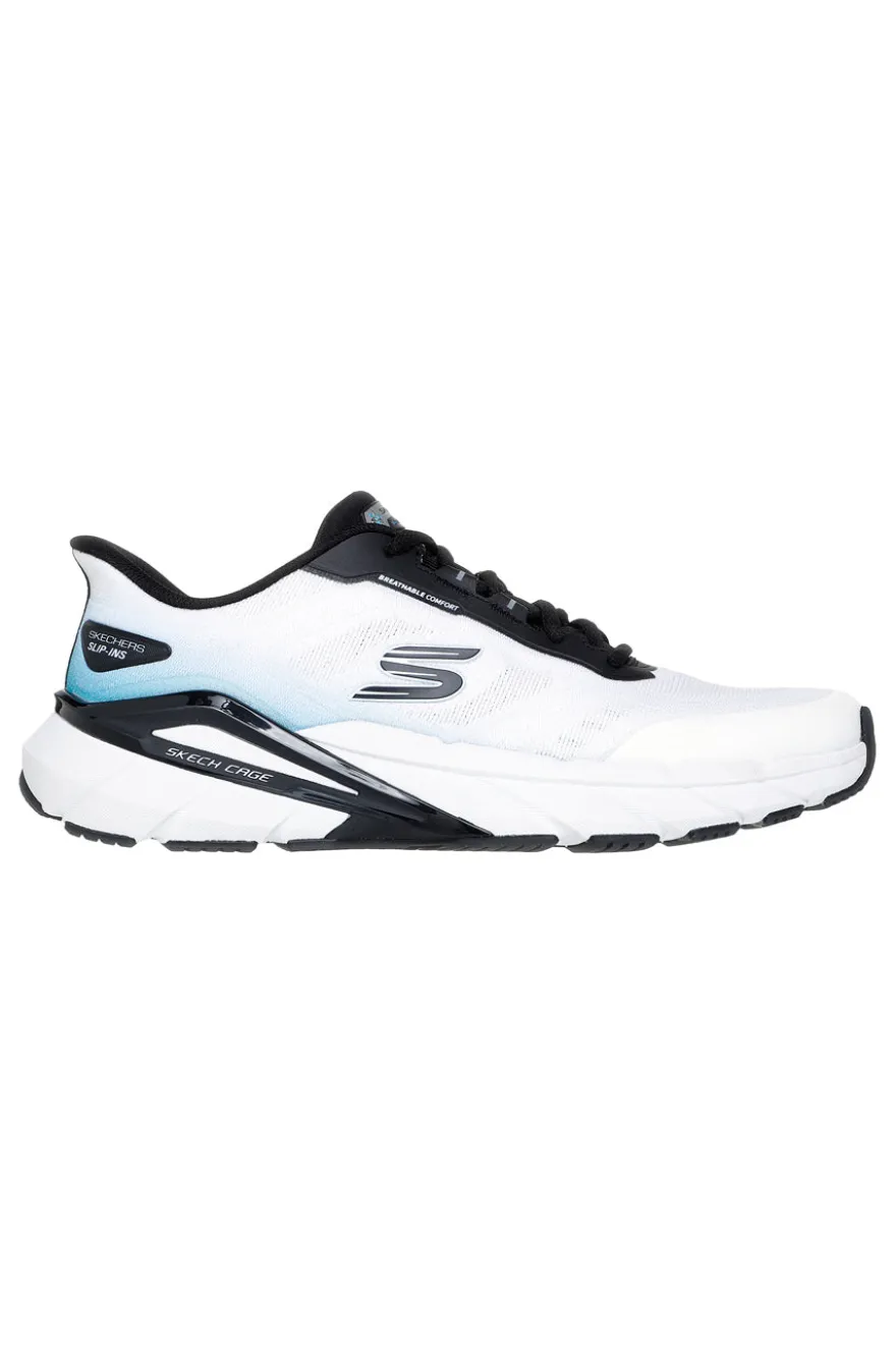 Sneakers bianco Slip Ins in mesh Skechers Skech Cage
