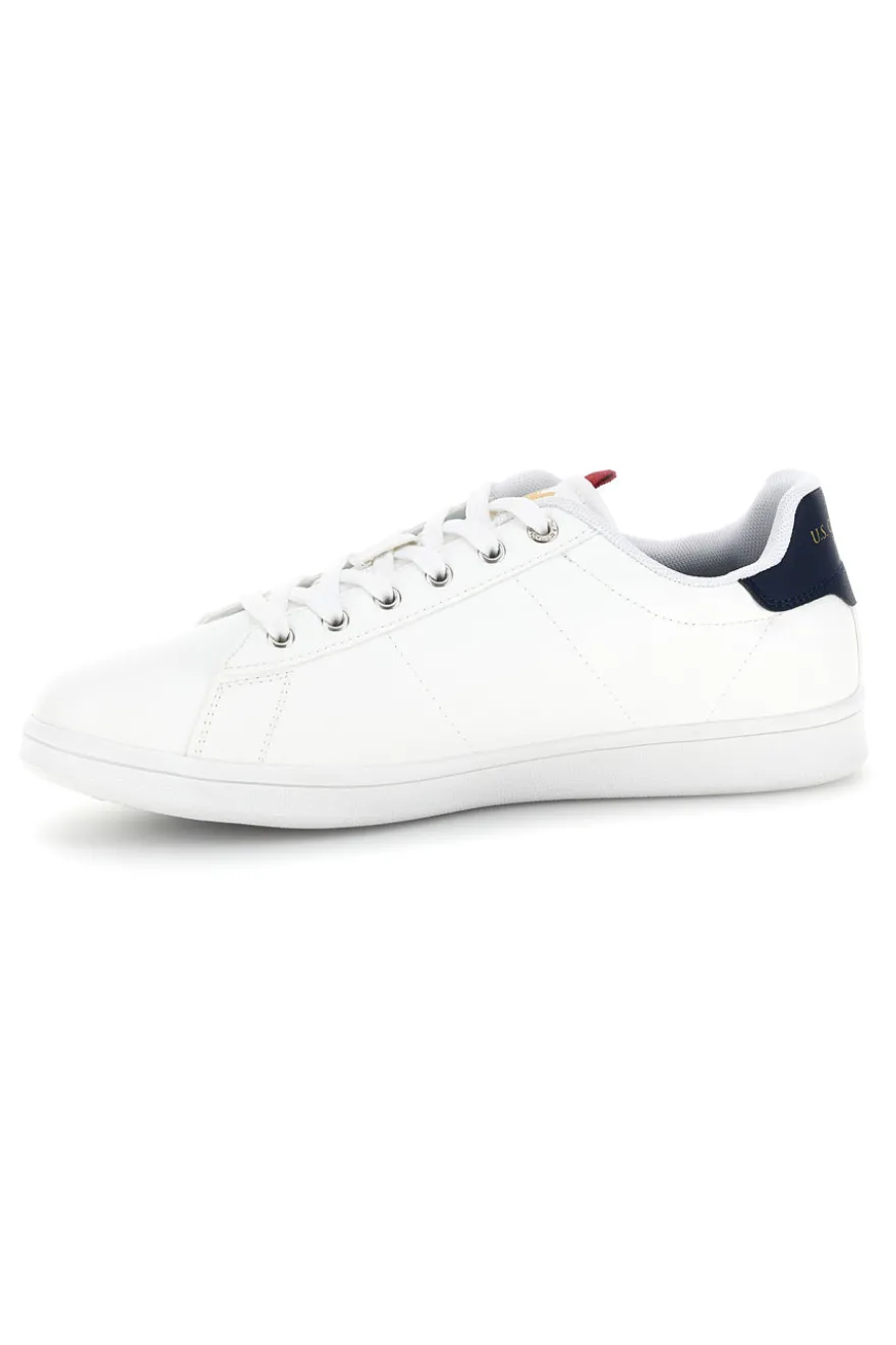 Sneakers bianco stringate con inserti a contrasto U.s. grand polo GPM234001038