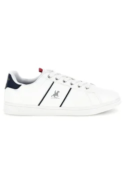 Sneakers bianco stringate con inserti a contrasto U.s. grand polo GPM234001038
