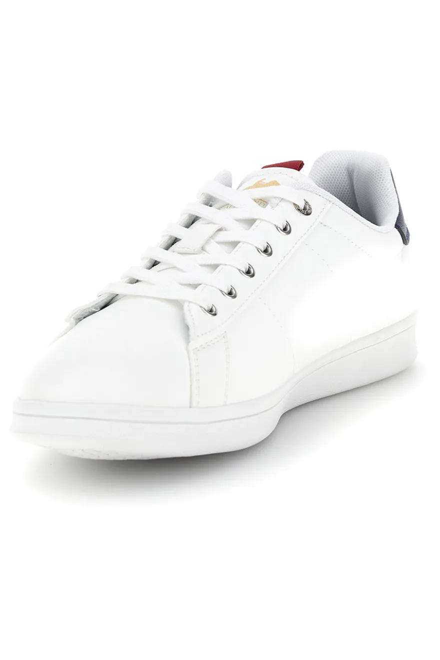 Sneakers bianco stringate con inserti a contrasto U.s. grand polo GPM234001038