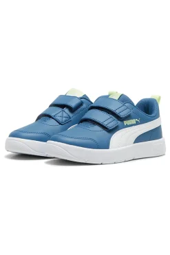 Sneakers Blau/Weiß mit Klettverschluss Puma COURTFLEX V3 V PS