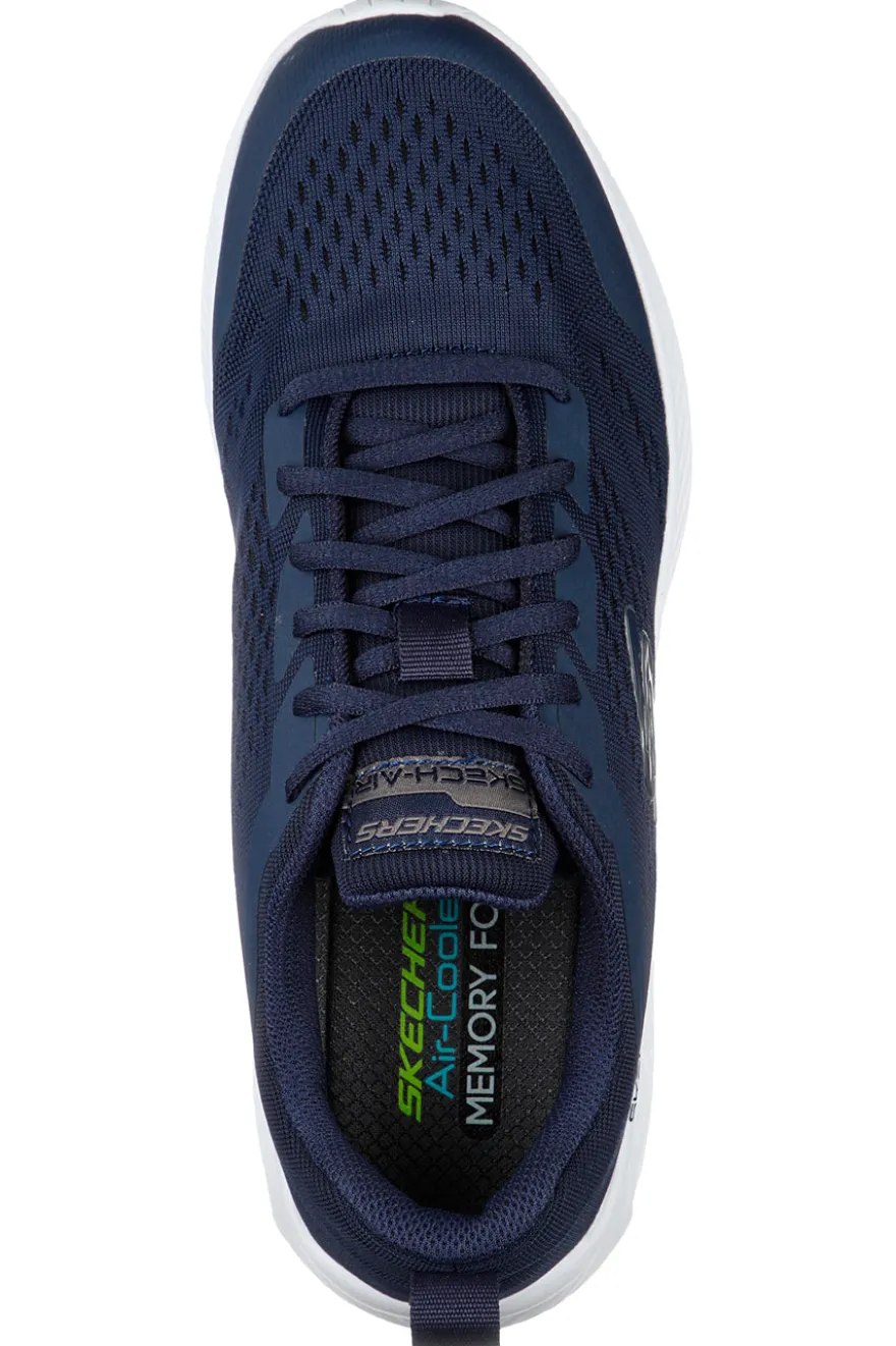 Sneakers blu ammortizzate con inserti air Dyna-Air Pelland Skechers