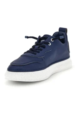 Sneakers blu bicolore con lacci elastici Amerigo Vespucci AV410