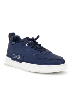 Sneakers blu bicolore con lacci elastici Amerigo Vespucci AV410
