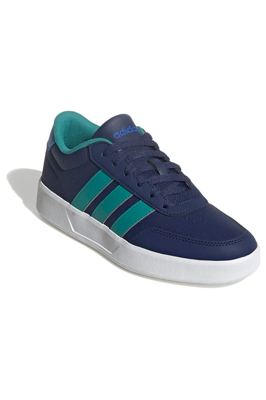 Sneakers blu con 3 strisce Adidas Breaknet 3 J