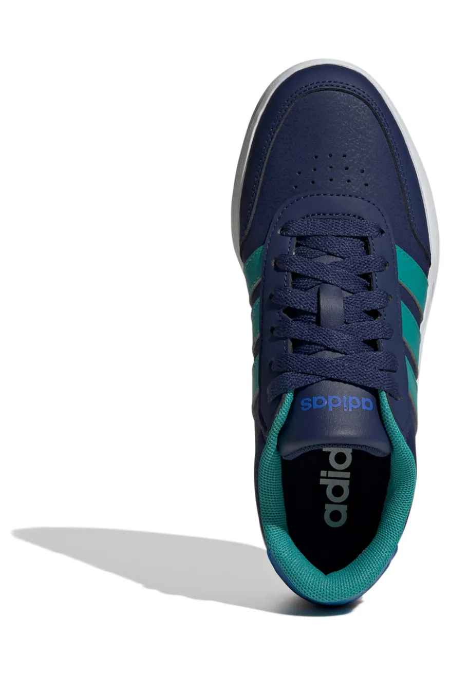 Sneakers blu con 3 strisce Adidas Breaknet 3 J