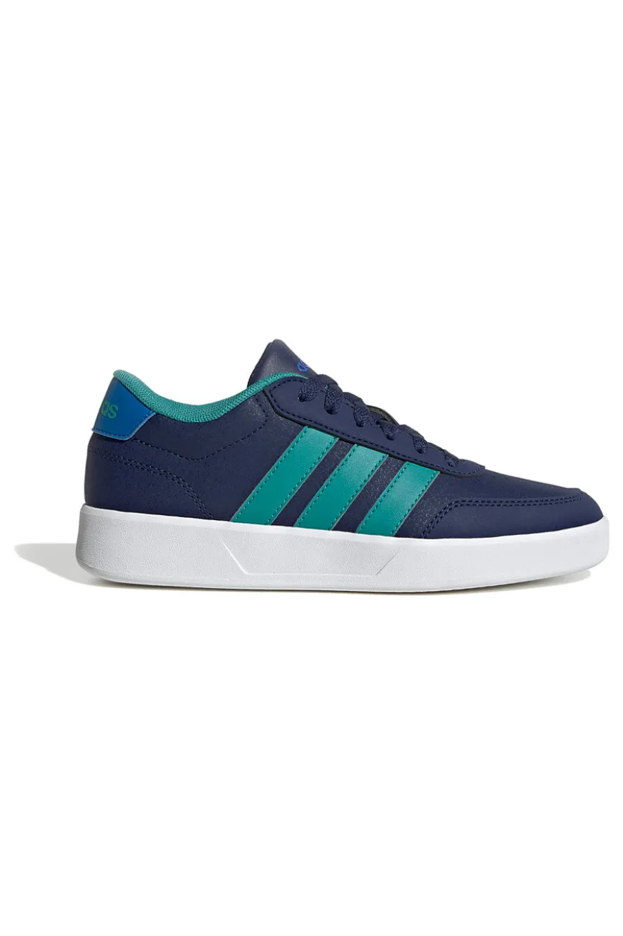 Sneakers blu con 3 strisce Adidas Breaknet 3 J